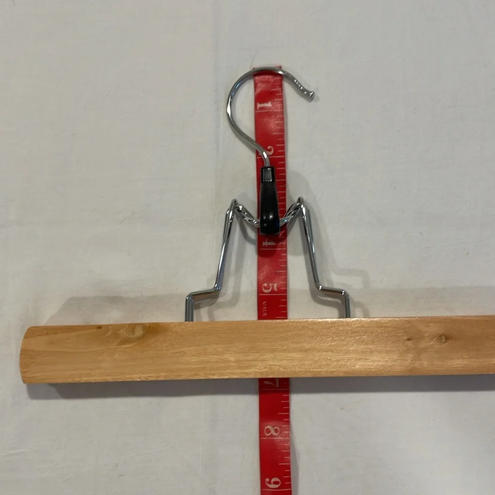 Six Wooden Clothes Hangers